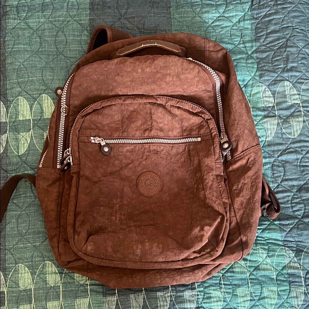 Kipling Brown Backpack Without Keychain - image 2